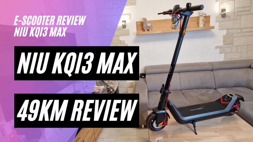 NIU KQi3 MAX - Review nach 49km (48V, 13AH, 450W) 120kg Zuladung