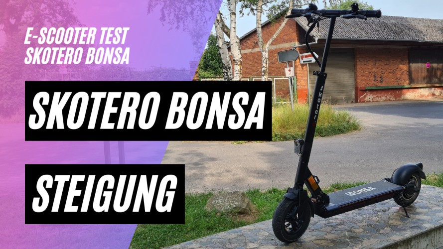 Skotero Bonsa Steigung und Performance (48V, 13AH, 500W)