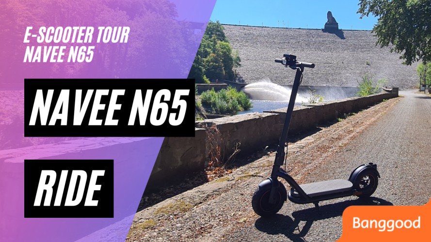 NAVEE N65 Ride, Lac de La Gileppe, Belgien (48V; 12,5AH; 500W; 25km/h)