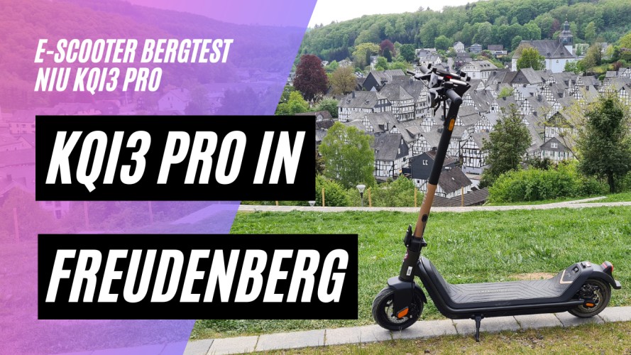 NIU KQi3 PRO überhitzt beim Bergtest Extrem in Freudenberg