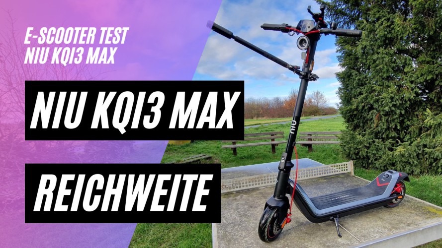 NIU KQi3 MAX - Reichweitentest (48V, 13AH, 450W) 120kg Zuladung