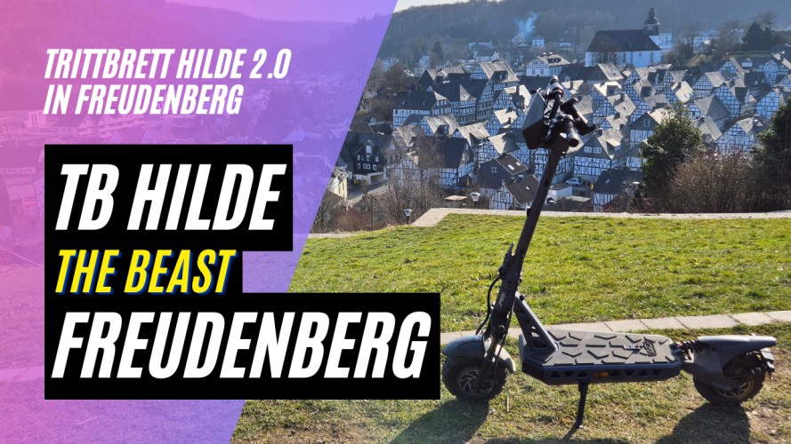 Trittbrett Hilde - The Beast - Bergtest in Freudenberg (48V; 20AH; 2x1000W)