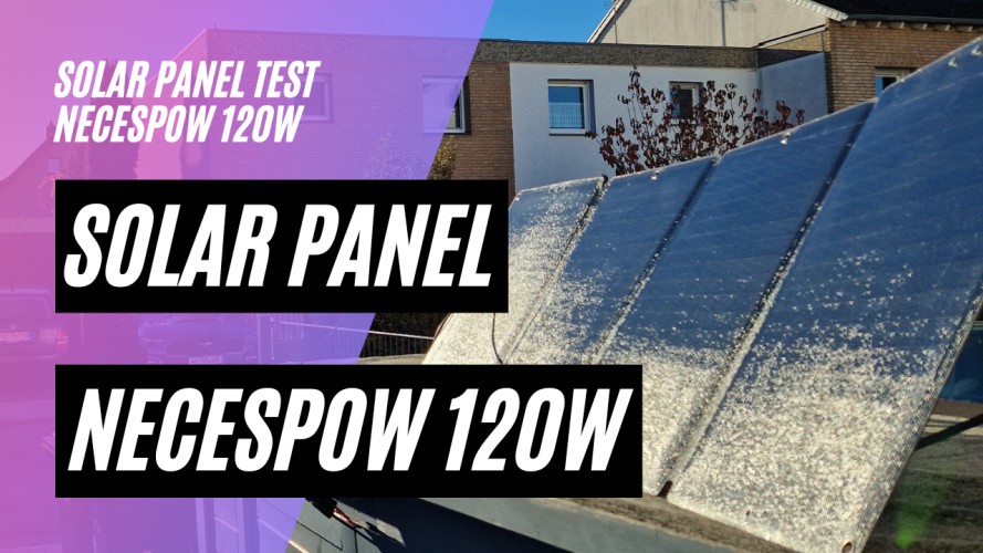 Solar Laden mit dem NECESPOW 120W Faltbares Solar Panel