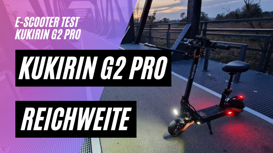KuKirin G2 PRO Reichweitentest  (48V, 15AH, 600W, 45km/h, Sitz)