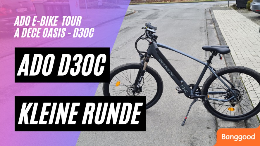 Kleine Runde mit dem ADO D30C E-Bike (27,5 Zoll, 36V, 10,4AH, 250W, 9-Gang, Hydraulische Bremsen)