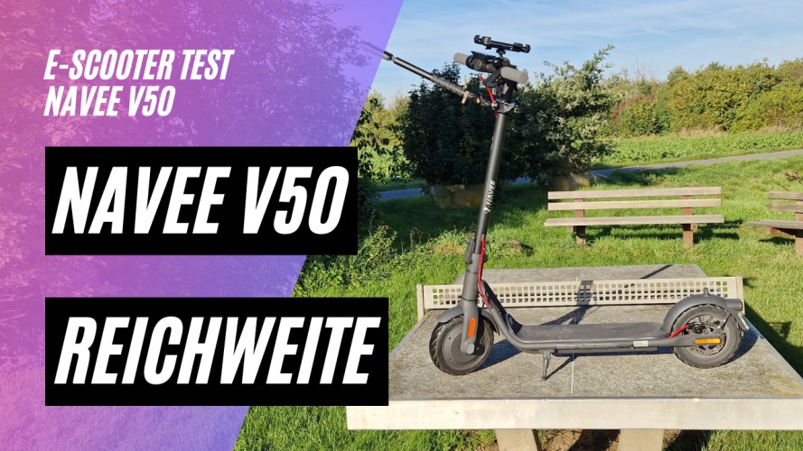 NAVEE V50 - Reichweitentest (350W ; 36V ; 10,4AH)