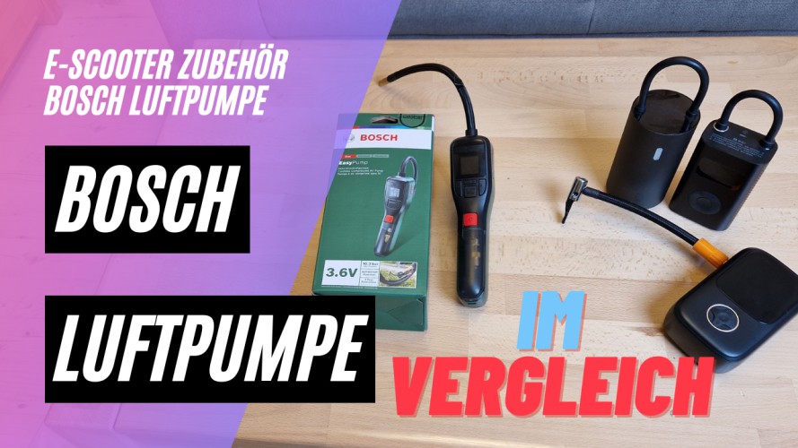 Bosch elektrische Fahrradpumpe vs. XIAOMI Luftdruck-Kompressor