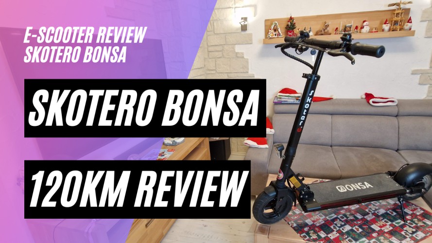 Skotero Bonsa Review und Tuning (48V, 13AH, 500W, 120kg Zuladung)