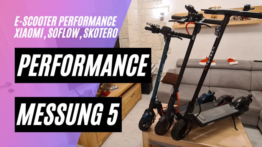 Performance Messung 5 - MI PRO 2, SoFlow SO3 PRO und Skotero Bamox mit DRAGY GPS