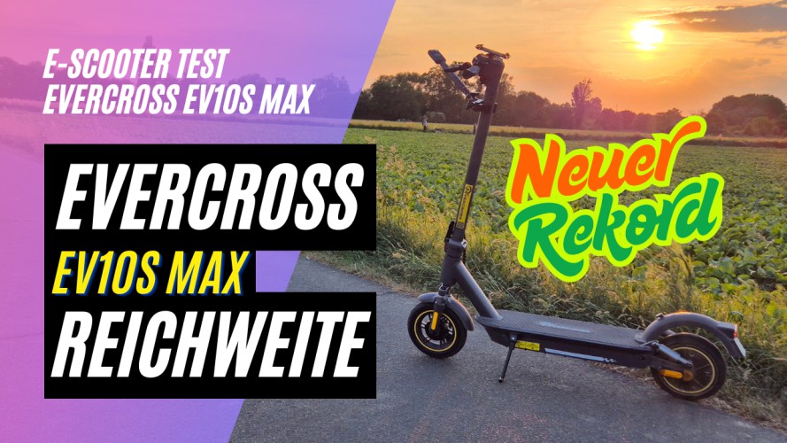 Evercross EV10S MAX - Reichweitentest (48V, 27AH, 500W)
