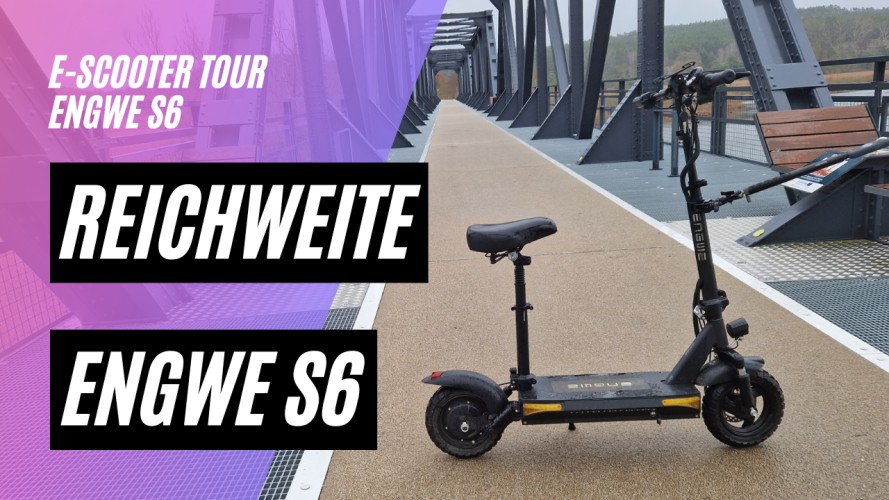 ENGWE S6 - Reichweitentest (48V; 15,6AH; 500W, 45km/h)