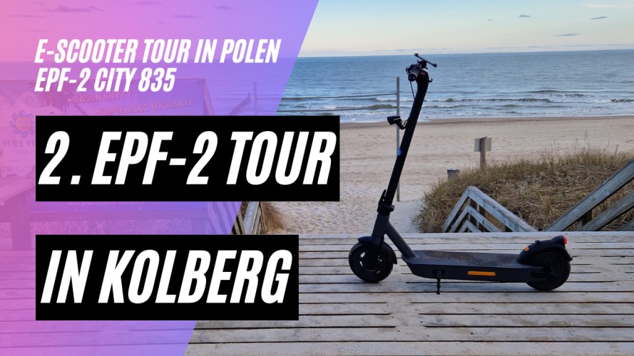 ePF-2 City 835 2. Tour bei Kolberg in Polen (48V; 17,4AH; 500W)