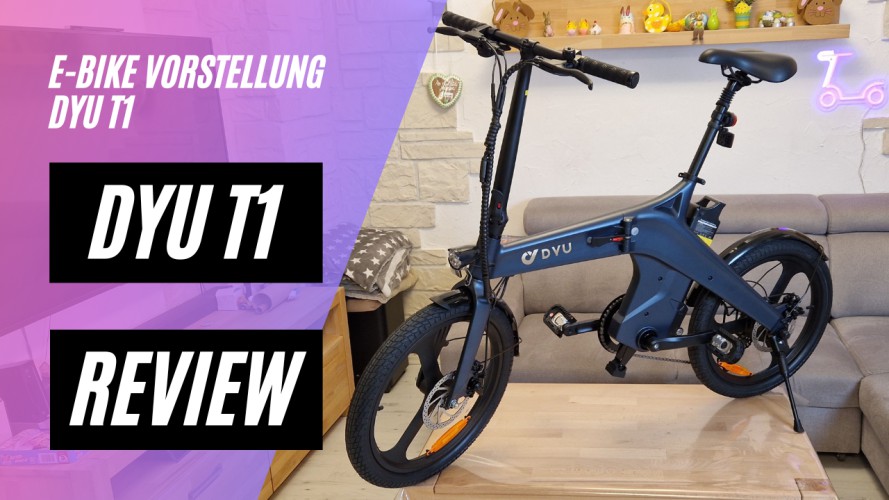 DYU T1 - Unboxing und Probefahrt (36V, 10AH, 250W) stylisches Faltrad mit Drehmomentsensor