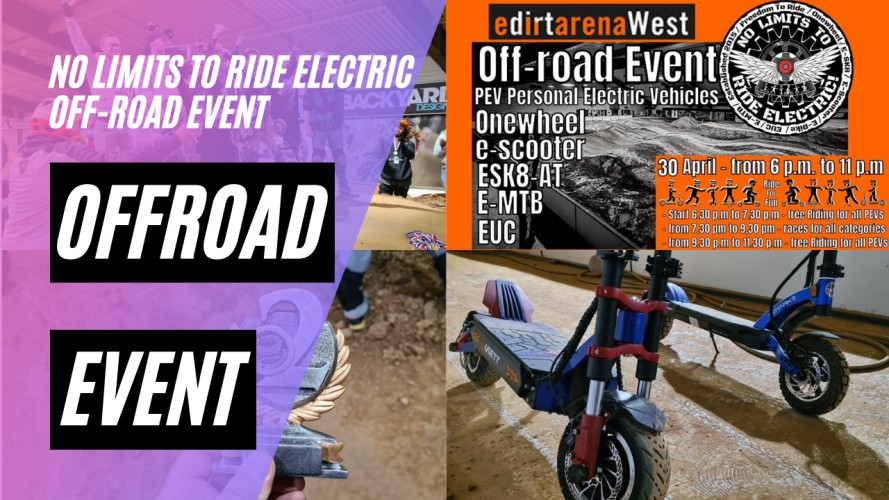 Off-Road-Evend PEV von No Limits To Ride Electric in der edirtarenaWest